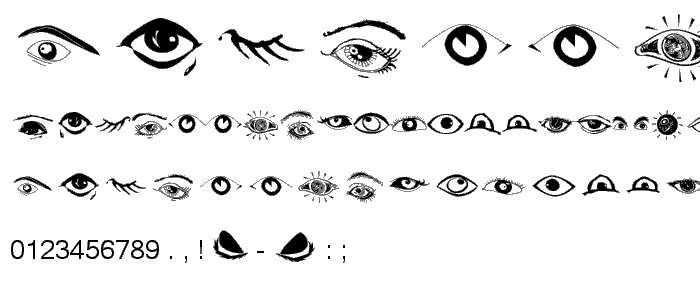 Eyes font