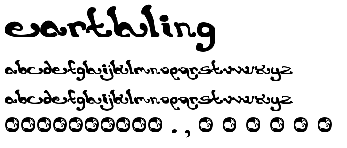 earthling. font