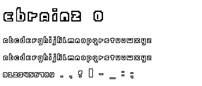 ebrain2.0 font