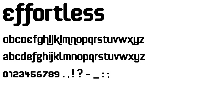 effortless font