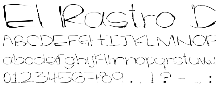 el rastro del pintalabios font