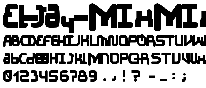 el Jay mixmix Bold font