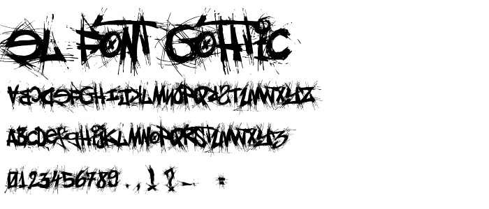 el_font gohtic_ font