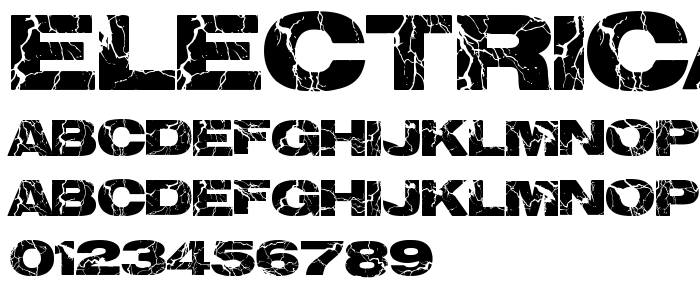 electrical font
