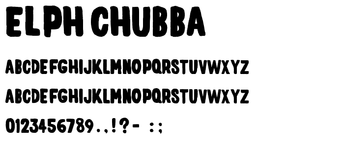 elph_chubba font