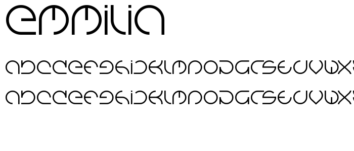 emmilia font