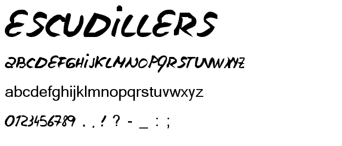 escudillers font