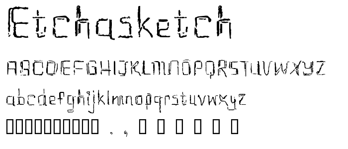 etchAsketch font