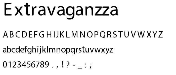 extravaganzza font