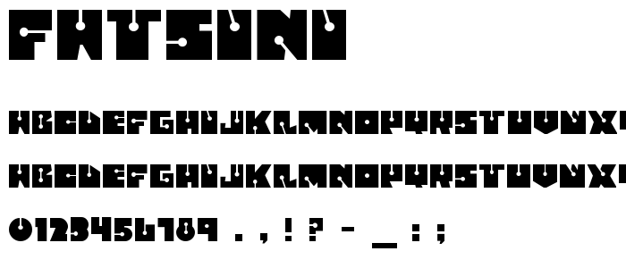 FATSINI font