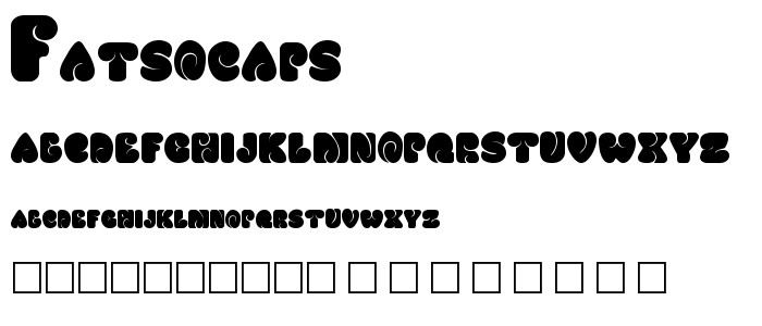 FATSOcaps font