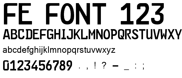 FE Font font