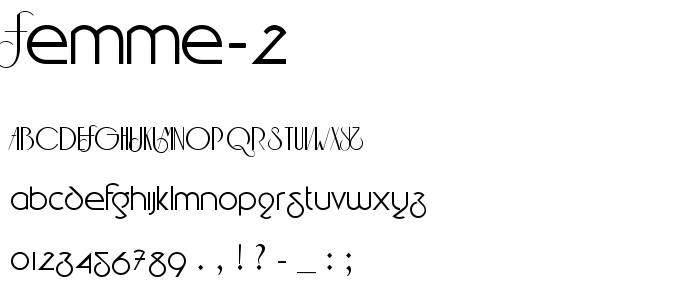 FEMME 2 font