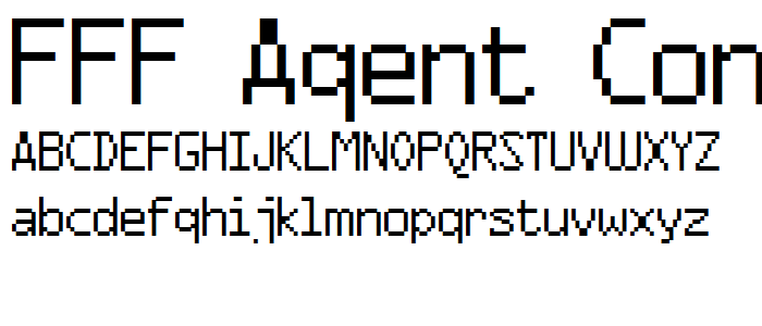 FFF Agent Condensed font