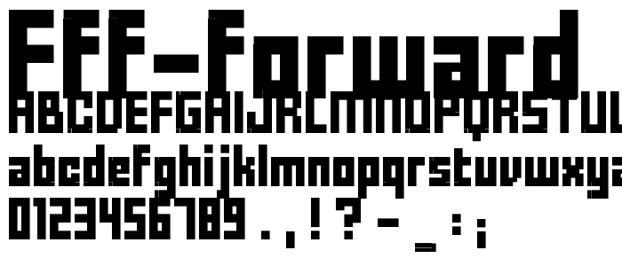FFF Forward font
