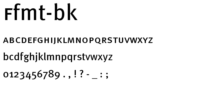 FFMt-Bk font