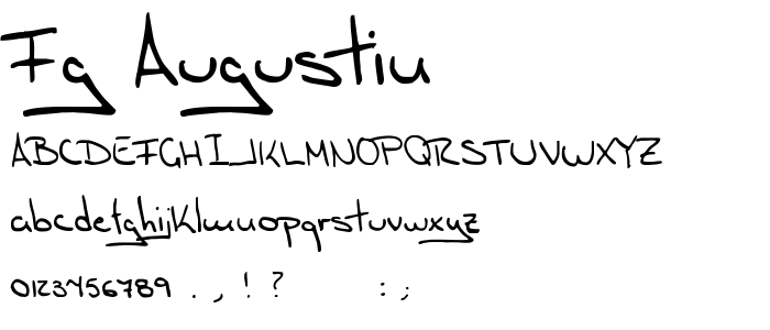 FG Augustin font