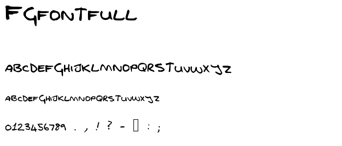 FGfontfull font