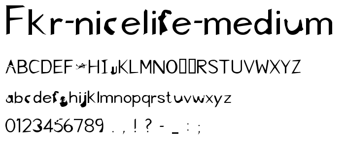 FKR NiceLife Medium font