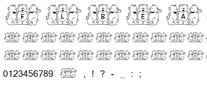 FL Beary Good Friends font