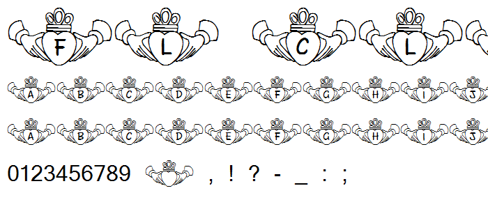 FL Claddagh font