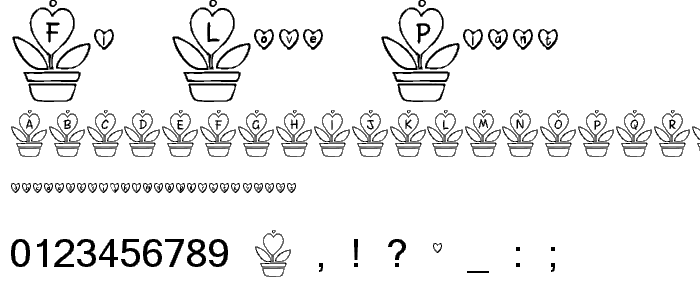 FL Love Plant font