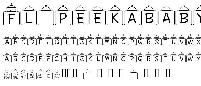 FL Peekababy  font