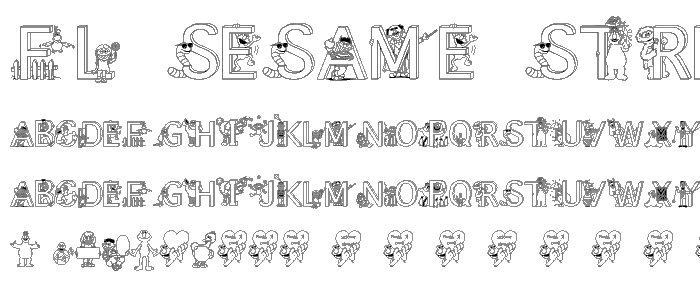 FL Sesame Street font