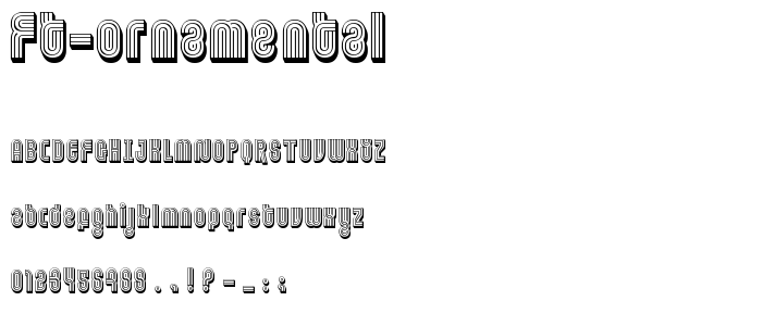 FT Ornamental font