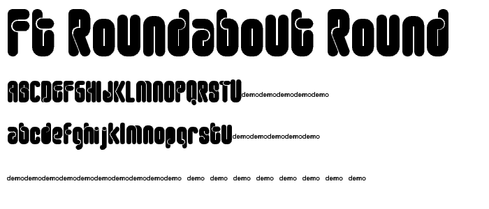 FT Roundabout round font