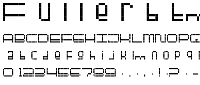 FULLERBTMP font