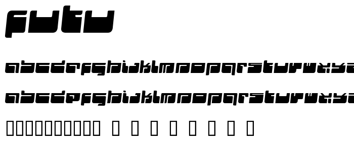 FUTU font