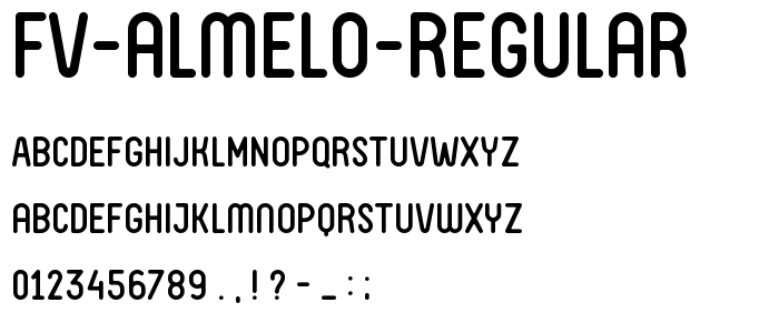 FV Almelo Regular font
