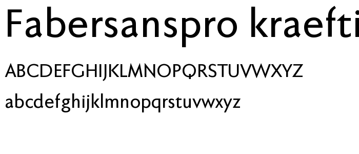 FaberSansPro-Kraeftig font