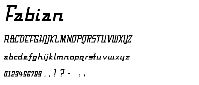 Fabian font