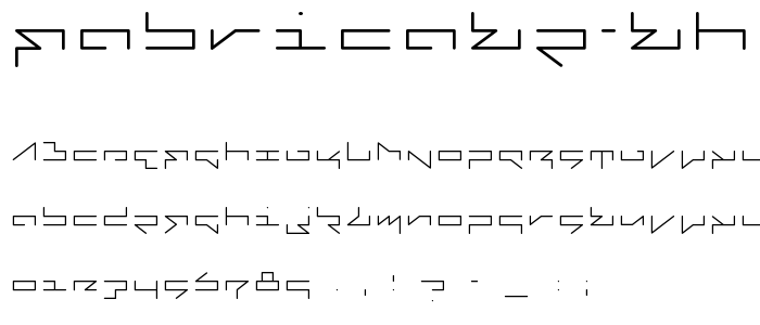 Fabricate-Thin font