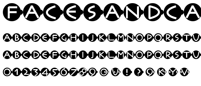 FacesAndCaps font