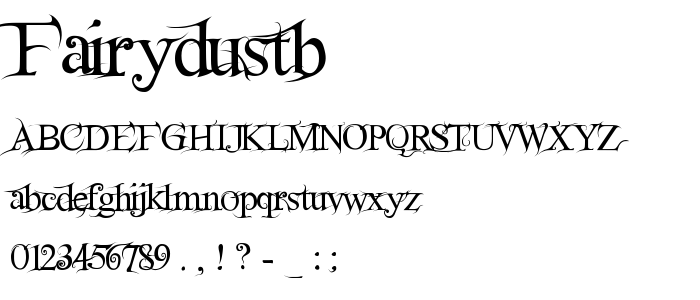 FairydustB font