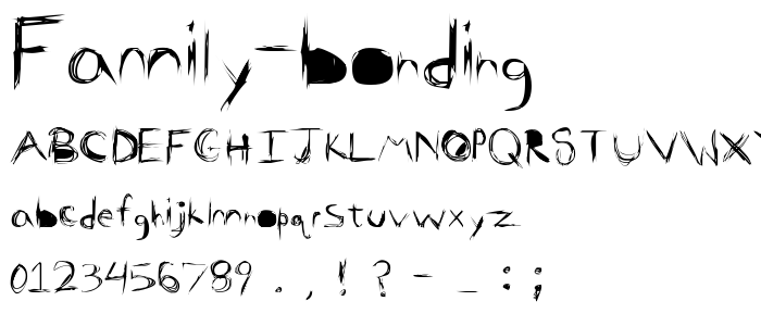 Family Bonding font
