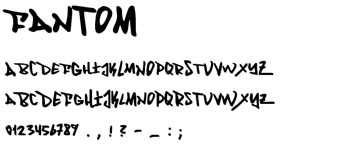 Fantom font