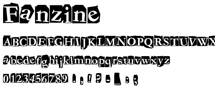 Fanzine font