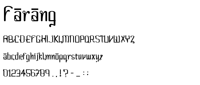 Farang font