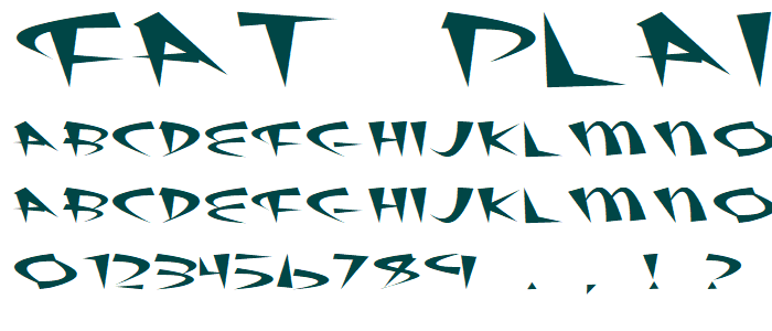 Fat Plain font