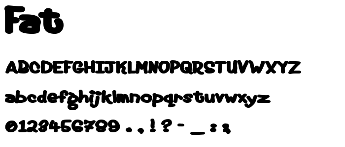 Fat font