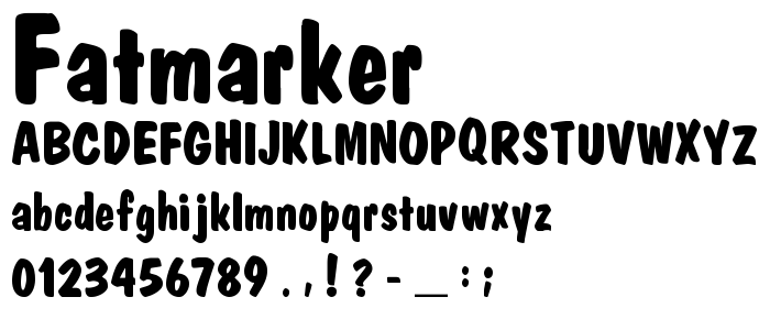 FatMarker font