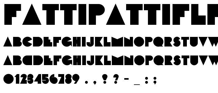 FattiPattiFLF Bold font