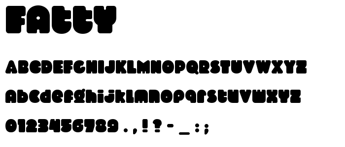 Fatty font