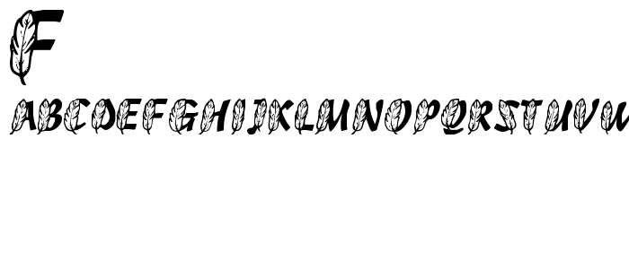 FeathersInYourCapsRegular font