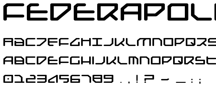 Federapolis Expanded Bold font