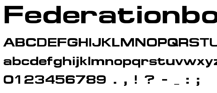 FederationBold font
